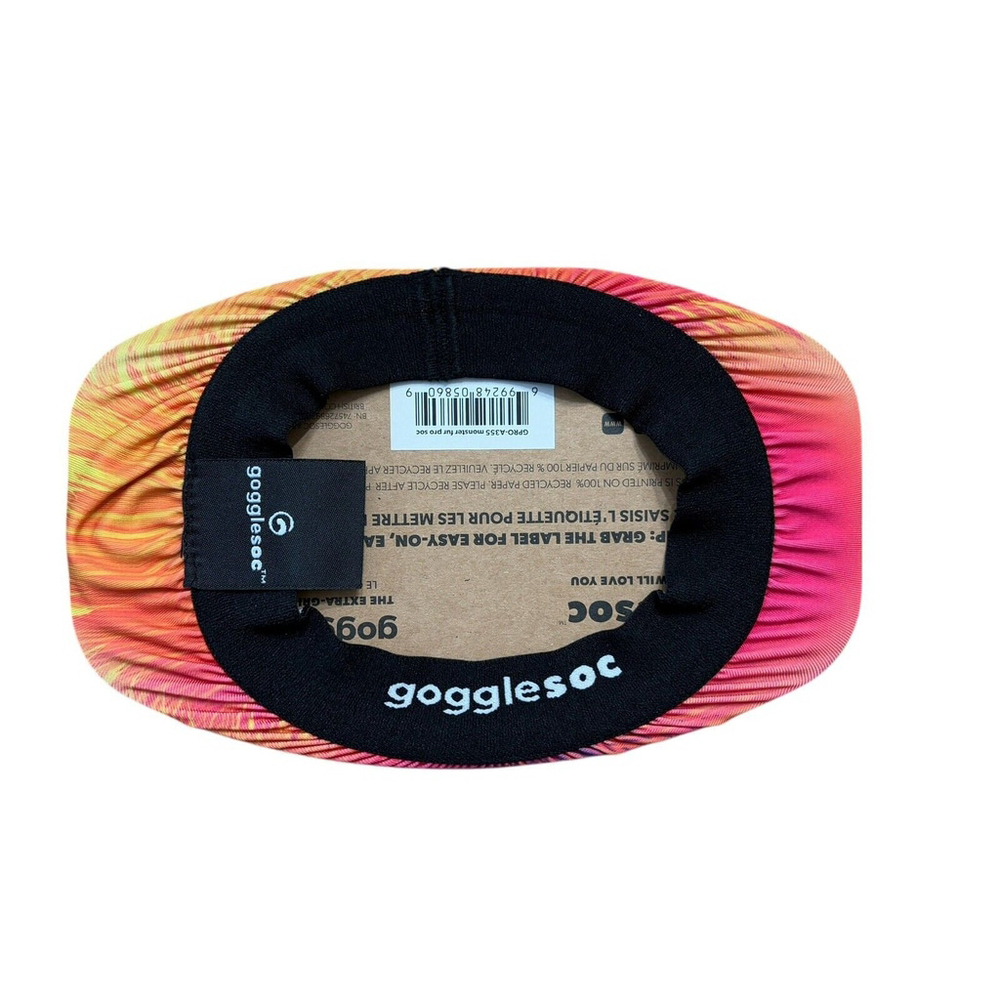 NWT 3/$30 GoggleSoc Pro Soc Goggle Cover "Monster Fur" Pink Orange Yellow - Picture 2 of 6